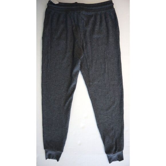 Alfani Women Sz XS Charcoal Gray 2-pc Thermal Waffle-Knit Henley Pajama Set - Picture 11 of 16